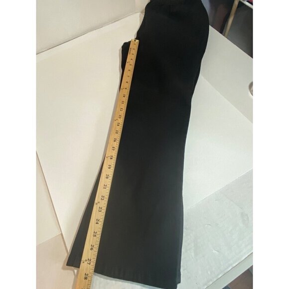 DG2 by Diane Gilman Boot Cut Stretchy Black Pants Elastic Waist Women’s Size PL - Picture 7 of 7